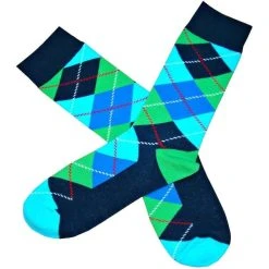 Bassin And Brown Argyle Socks - Blue/Green/Turquoise -Bown Of London shop bassin and brown argyle socks bluegreenturquoise 31008894