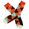 Bassin And Brown Argyle Socks - Orange/Blue/Black 2 Bassin And Brown Argyle Socks - Orange/Blue/Black -Bown Of London shop bassin and brown argyle socks orangeblueblack 31008919