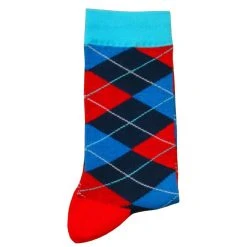 Bassin And Brown Argyle Socks - Red/Black/Blue 10 Bassin And Brown Argyle Socks - Red/Black/Blue -Bown Of London shop bassin and brown argyle socks redblackblue 31008925