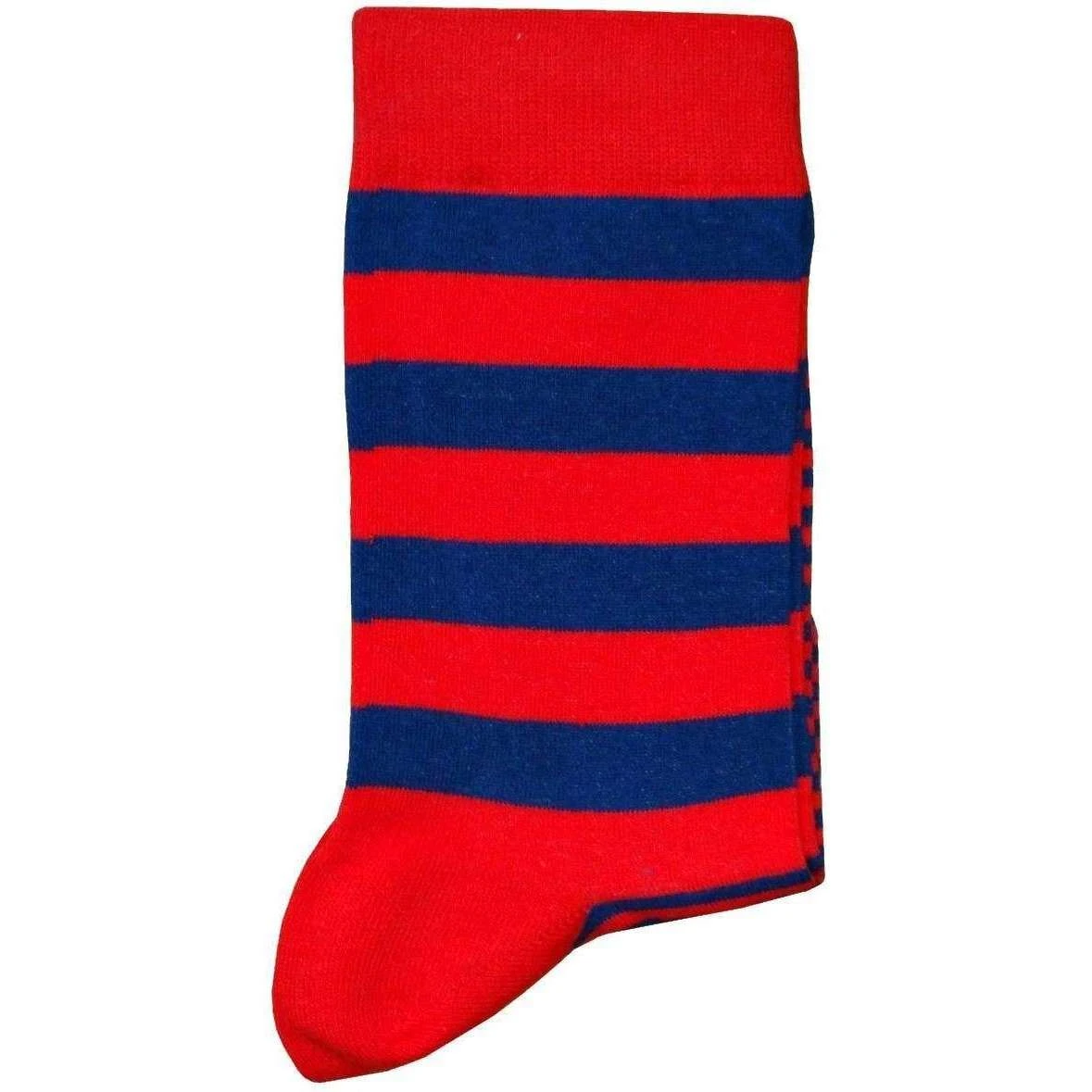 Bassin And Brown Graded Multi Striped Socks - Red/Blue 4 Bassin And Brown Graded Multi Striped Socks - Red/Blue - Image 2