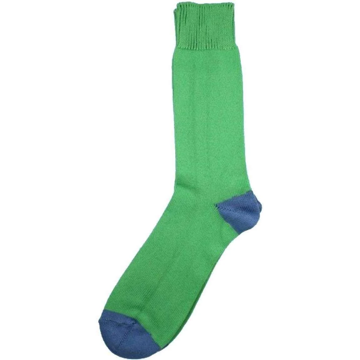 Bassin And Brown Heel And Toe Socks - Green/Blue 3 Bassin And Brown Heel And Toe Socks - Green/Blue