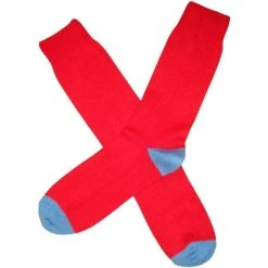 Bassin And Brown Heel And Toe Socks - Red/Blue -Bown Of London shop bassin and brown heel and toe socks redblue 31009613