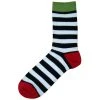 Bassin And Brown Hooded Striped Contrasting Heel And Toe Socks - Black/White -Bown Of London shop bassin and brown hooded striped contrasting heel and toe socks blackwhite 31009654
