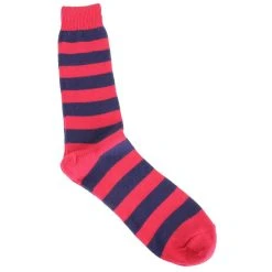 Bassin And Brown Hooped Stripe Socks - Red/Royal Blue 8 Bassin And Brown Hooped Stripe Socks - Red/Royal Blue -Bown Of London shop bassin and brown hooped stripe socks redroyal blue 31488560
