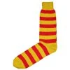 Bassin And Brown Hooped Stripe Socks - Yellow/Red 1 Bassin And Brown Hooped Stripe Socks - Yellow/Red -Bown Of London shop bassin and brown hooped stripe socks yellowred 31905699