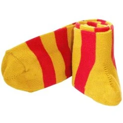 Bassin And Brown Hooped Stripe Socks - Yellow/Red -Bown Of London shop bassin and brown hooped stripe socks yellowred 31905702
