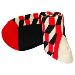 Bassin And Brown Opitical Check Socks - Black/Red/White -Bown Of London shop bassin and brown opitical check socks blackredwhite 31905741