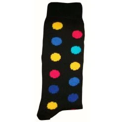 Bassin And Brown Spotted Midcalf Socks - Black/Multi-colour -Bown Of London shop bassin and brown spotted midcalf socks blackmulti colour 31010830