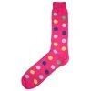 Bassin And Brown Spotted Midcalf Socks - Pink/Multi-colour 1 Bassin And Brown Spotted Midcalf Socks - Pink/Multi-colour -Bown Of London shop bassin and brown spotted midcalf socks pinkmulti colour 31010849