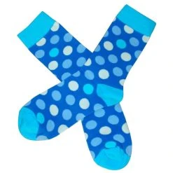 Bassin And Brown Spotted Socks - Turquoise/Blue -Bown Of London shop bassin and brown spotted socks turquoiseblue 31010889
