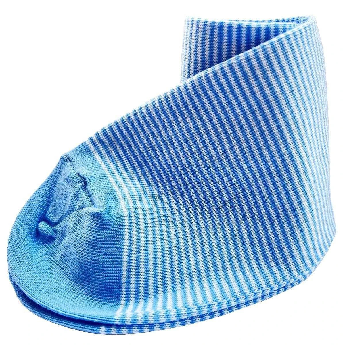 Bassin And Brown Thin Stripe Socks - Light Blue/White 5 Bassin And Brown Thin Stripe Socks - Light Blue/White - Image 3