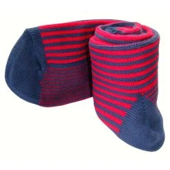 Bassin And Brown Vertical Stripe Midcalf Socks - Mid Blue/Deep Pink -Bown Of London shop bassin and brown vertical stripe midcalf socks mid bluedeep pink 31011203