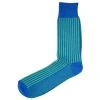Bassin And Brown Vertical Stripe Socks - Blue/Green -Bown Of London shop bassin and brown vertical stripe socks bluegreen 31011227