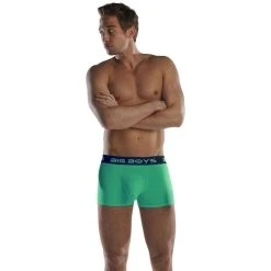Big Boys Boxer Briefs - Green -Bown Of London shop big boys boxer briefs green 31012242