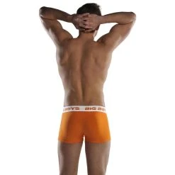 Big Boys Boxer Briefs - Orange -Bown Of London shop big boys boxer briefs orange 31012247