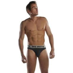 Big Boys Mini Briefs - Black -Bown Of London shop big boys mini briefs black 31012289