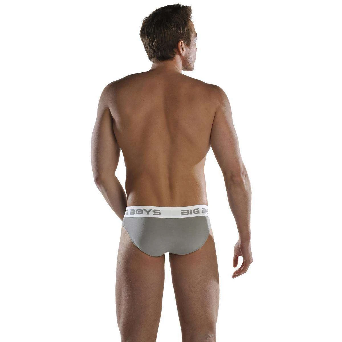 Big Boys Mini Briefs - Steel Grey 6 Big Boys Mini Briefs - Steel Grey - Image 4