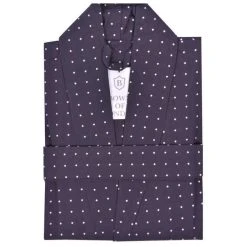 Bown Of London Atlas Polka DotLightweight Dressing Gown - Grey -Bown Of London shop bown of london atlas polka dot lightweight dressing gown grey 31012432