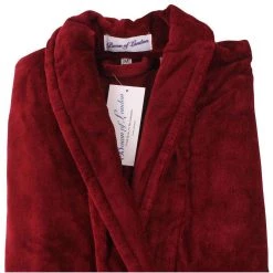 Bown Of London Baron Cotton Velour Dressing Gown - Claret 11 Bown Of London Baron Cotton Velour Dressing Gown - Claret -Bown Of London shop bown of london baron cotton velour dressing gown claret 31012447