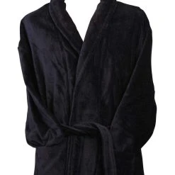 Bown Of London Baron Cotton Velour Dressing Gown - Navy