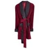 Bown Of London Belgravia Luxury Cotton Short Velvet Smoking Jacket - Burgundy 2 Bown Of London Belgravia Luxury Cotton Short Velvet Smoking Jacket - Burgundy -Bown Of London shop bown of london belgravia luxury cotton short velvet smoking jacket burgundy 31012460