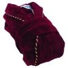Bown Of London Earl Cotton Velour Dressing Gown - Burgundy -Bown Of London shop bown of london earl cotton velour dressing gown burgundy 31012491