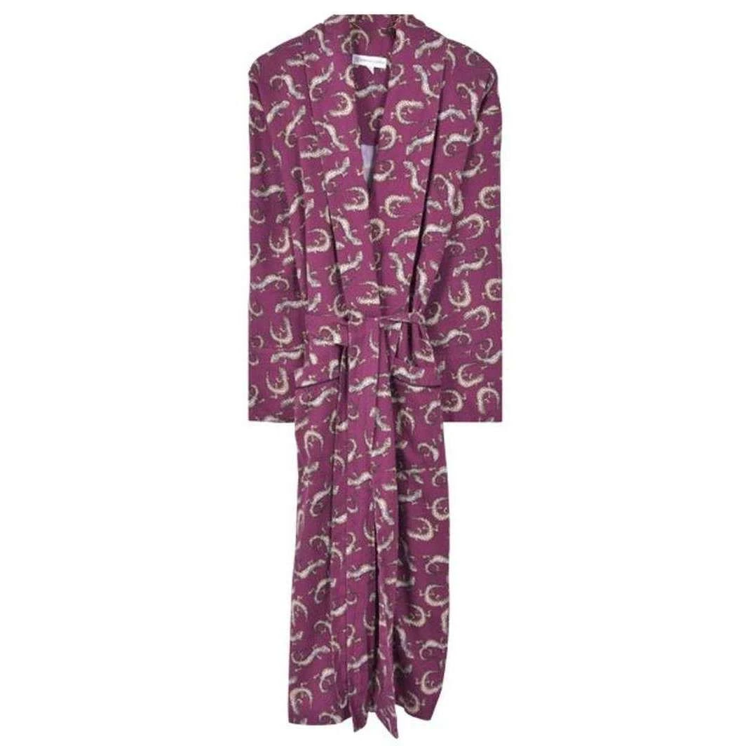 Bown Of London Gekko Lightweight Dressing Gown - Claret 3 Bown Of London Gekko Lightweight Dressing Gown - Claret