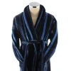 Bown Of London Salcombe Egyptian Cotton Velour Dressing Gown - Blue/Navy -Bown Of London shop bown of london salcombe egyptian cotton velour dressing gown bluenavy 31012587