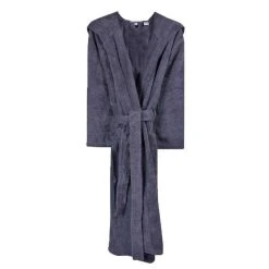 Bown Of London Terry NUA Cotton Towelling Dressing Gown - Dark Grey