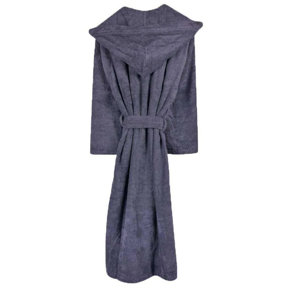 Bown Of London Terry NUA Cotton Towelling Dressing Gown - Dark Grey 4 Bown Of London Terry NUA Cotton Towelling Dressing Gown - Dark Grey - Image 2