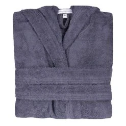 Bown Of London Terry NUA Cotton Towelling Dressing Gown - Dark Grey 8 Bown Of London Terry NUA Cotton Towelling Dressing Gown - Dark Grey -Bown Of London shop bown of london terry nua cotton towelling dressing gown dark grey 31012646