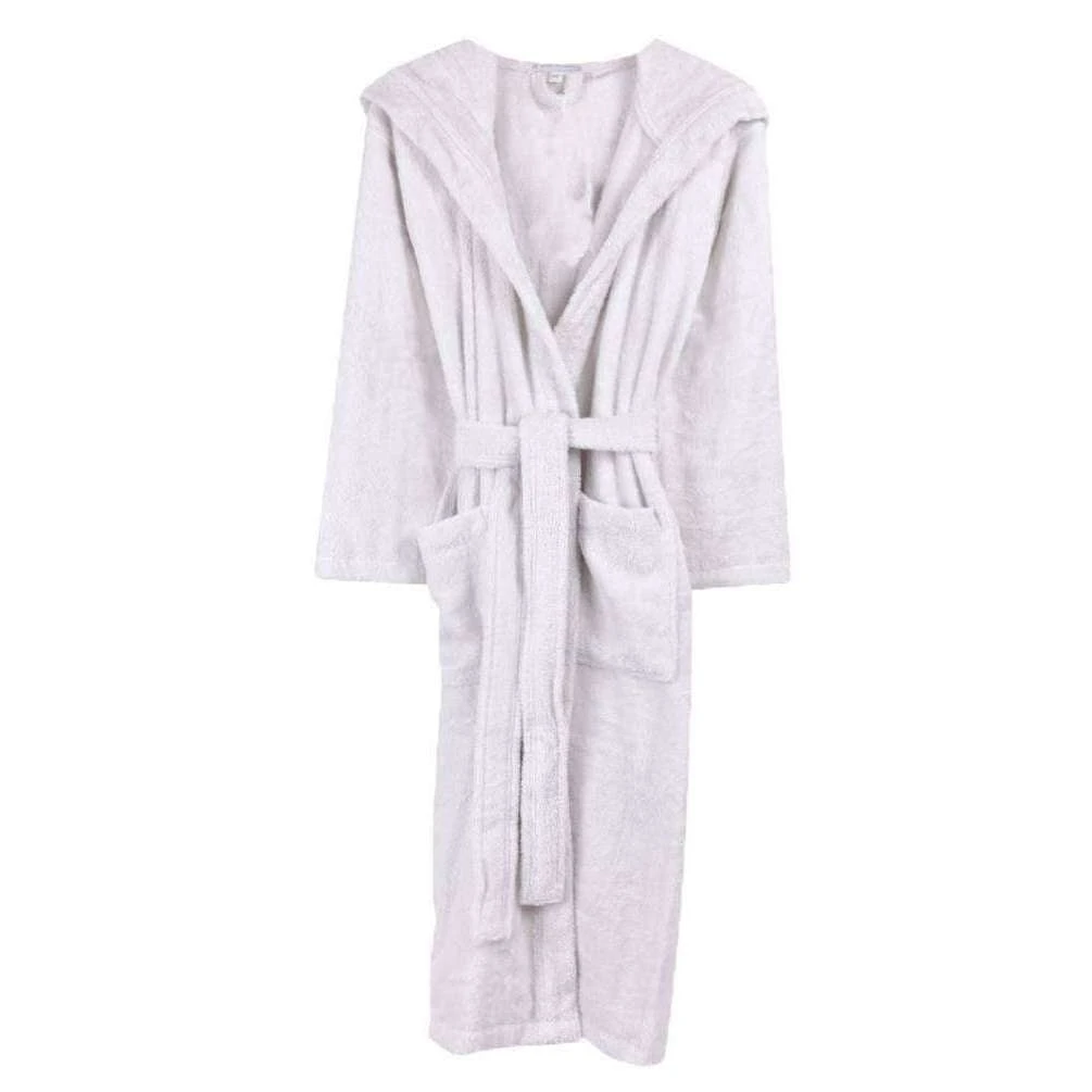 Bown Of London Terry NUA Cotton Towelling Dressing Gown - Light Grey 3 Bown Of London Terry NUA Cotton Towelling Dressing Gown - Light Grey