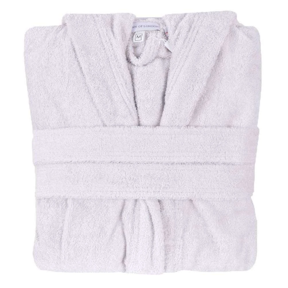 Bown Of London Terry NUA Cotton Towelling Dressing Gown - Light Grey 5 Bown Of London Terry NUA Cotton Towelling Dressing Gown - Light Grey - Image 3