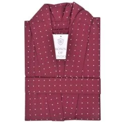 Bown Of London Tosca Polka Dot Lightweight Dressing Gown - Red -Bown Of London shop bown of london tosca polka dot lightweight dressing gown red 31012675