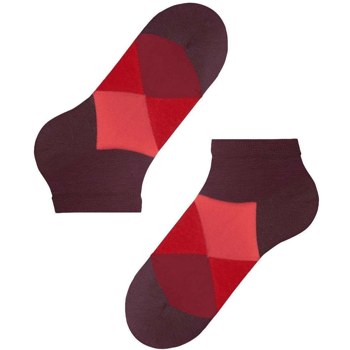 Burlington Clyde Sneaker Socks - Claret Red/Pink 4 Burlington Clyde Sneaker Socks - Claret Red/Pink - Image 2