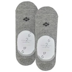 Burlington Everyday 2-Pack No Show Socks - Light Grey -Bown Of London shop burlington everyday 2 pack no show socks light grey 31626993