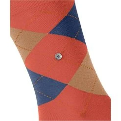 Burlington King Socks - Sunset Orange -Bown Of London shop burlington king socks sunset orange 32293597