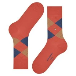 Burlington King Socks - Sunset Orange -Bown Of London shop burlington king socks sunset orange 32293599