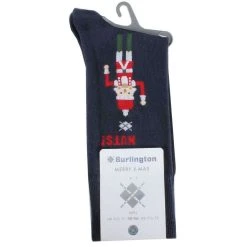 Burlington Nutty Nutcracker Socks - Navy -Bown Of London shop burlington nutty nutcracker socks navy 31769553