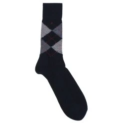 Burlington Preston Argyle Socks - Navy/Blue/Grey -Bown Of London shop burlington preston argyle socks navybluegrey 31013530