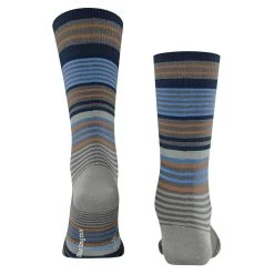 Burlington Stripe Socks - Dark Grey -Bown Of London shop burlington stripe socks dark grey 31626158