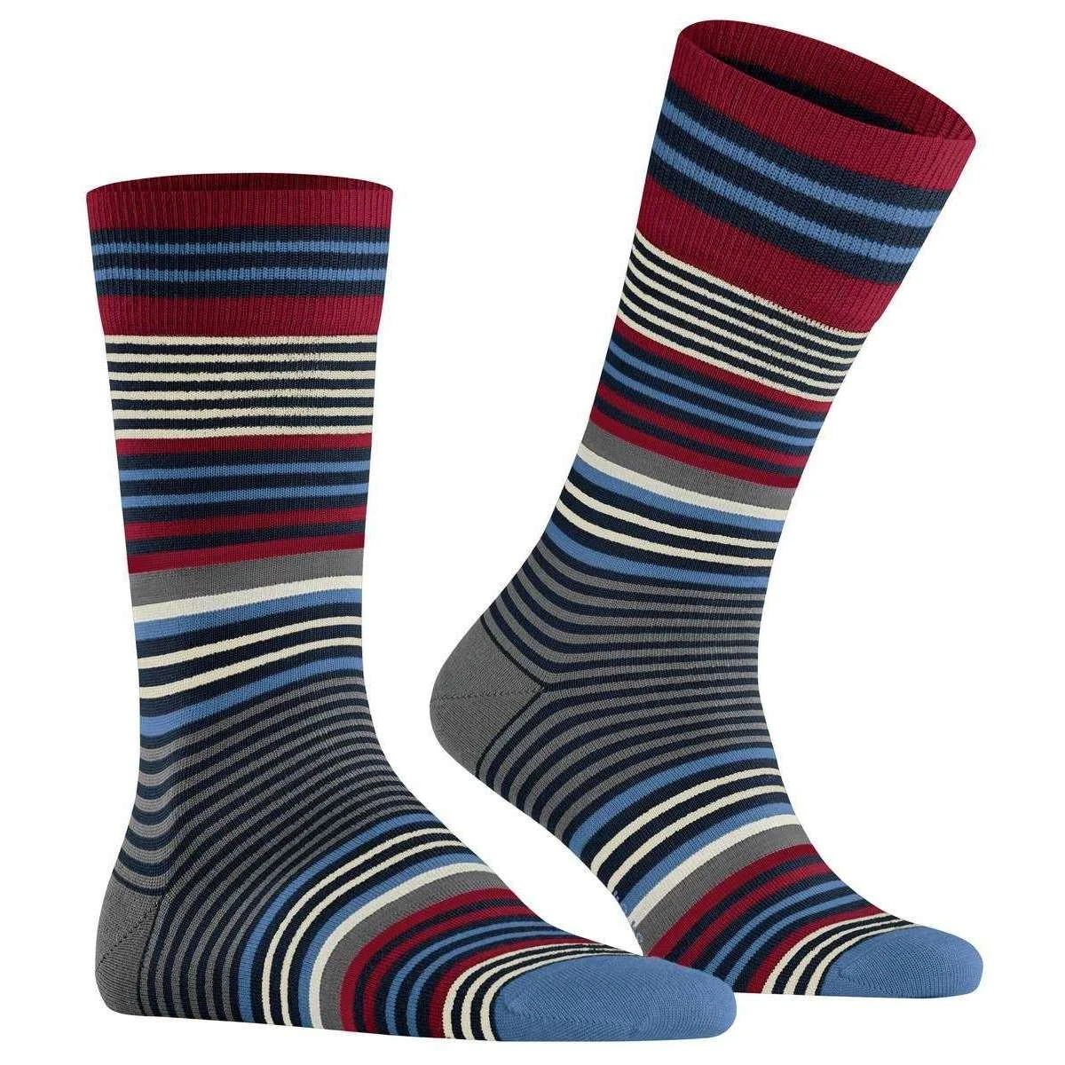 Burlington Stripe Socks - Marine Blue 4 Burlington Stripe Socks - Marine Blue - Image 2