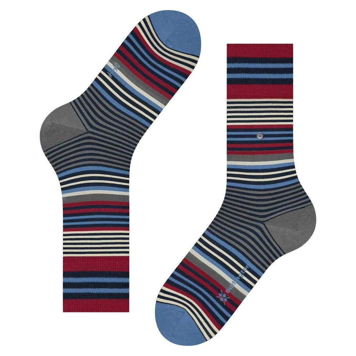 Burlington Stripe Socks - Marine Blue 6 Burlington Stripe Socks - Marine Blue - Image 4