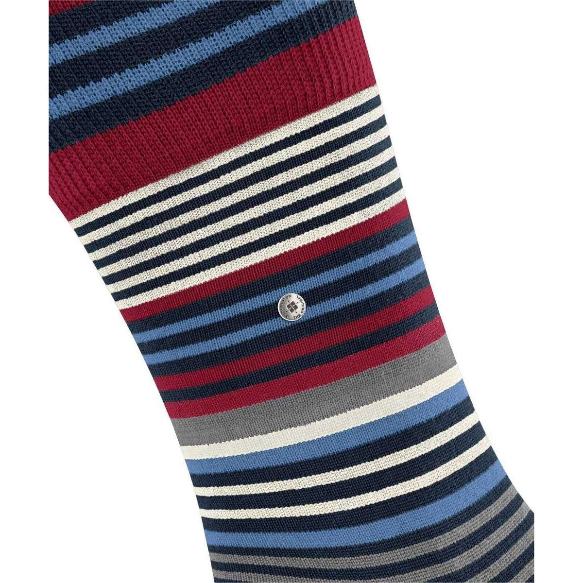Burlington Stripe Socks - Marine Blue 7 Burlington Stripe Socks - Marine Blue - Image 5