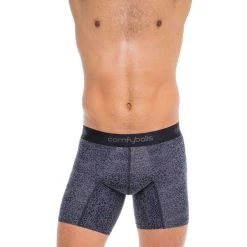 Comfyballs Cotton Long Boxer - Dark Snake Grey -Bown Of London shop comfyballs cotton long boxer dark snake grey 31014096