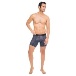 Comfyballs Cotton Long Boxer - Dark Snake Grey -Bown Of London shop comfyballs cotton long boxer dark snake grey 31014097