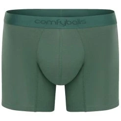 Comfyballs Cotton Long Boxer - Ghost Moss Khaki