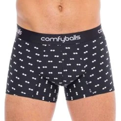 Comfyballs Cotton Regular Boxer - Black/White -Bown Of London shop comfyballs cotton regular boxer blackwhite 31014163