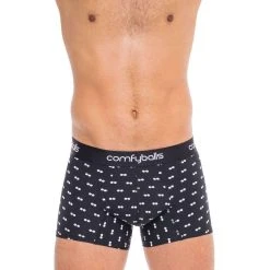 Comfyballs Cotton Regular Boxer - Black/White -Bown Of London shop comfyballs cotton regular boxer blackwhite 31014164