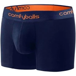 Comfyballs Long Boxers - Navy/Tangerine -Bown Of London shop comfyballs long boxers navytangerine 31014264